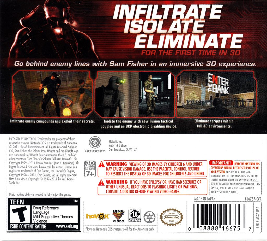 Tom Clancy's Splinter Cell 3D